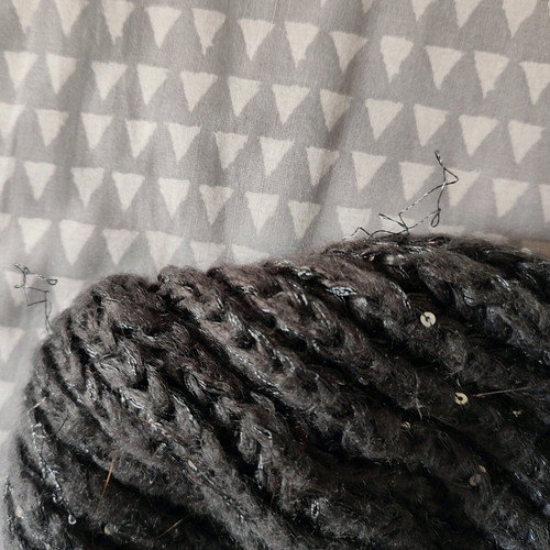 Knit cap used, gray, size S