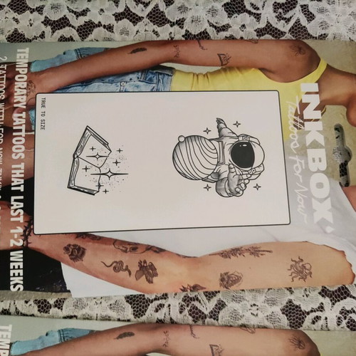 Tattoo sealed pack of 3 packages with 2 pieces each