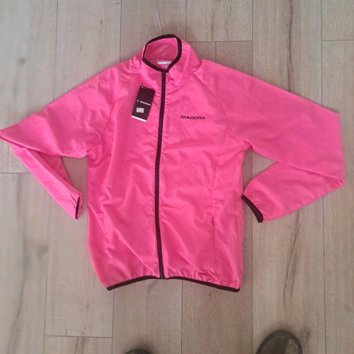 Diadora women's windbreaker jacket new, pink, size L