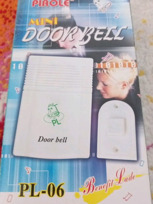 Doorbell for entrance door new with batteries