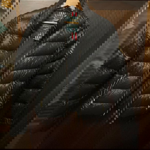 Μπουφάν Holland Cooper μεταχειρισμένο, μέγεθος XS, μαύρο με αποσπώμενη κουκούλα