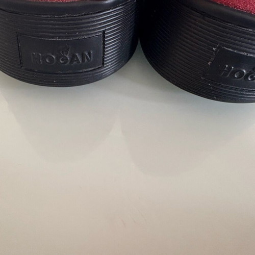 HOGAN men's athletic shoes like new, red, size 41.5