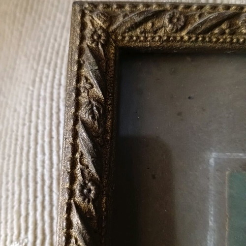 Vintage decorative print "AN AUTUMN SUNSET" used with frame