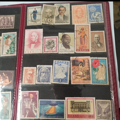 Collection of 503 old Greek stamps like new