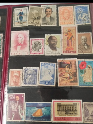 Collection of 503 old Greek stamps like new