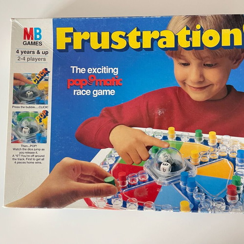 Frustration board game used MB Games 1986