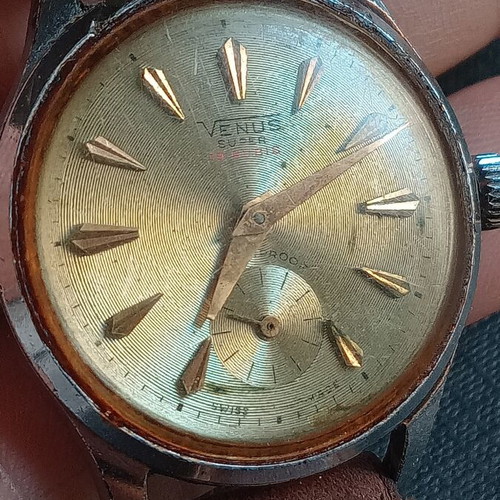 Venus mechanical wristwatch used, manual winding