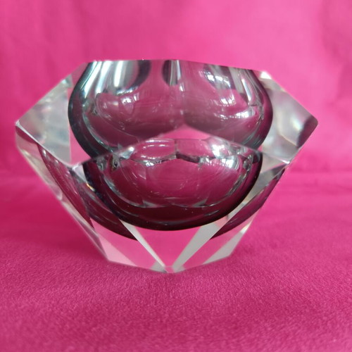Murano Flavio Poli ashtray made of handmade glass like new