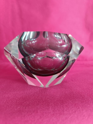 Murano Flavio Poli ashtray made of handmade glass like new