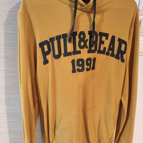 Pull & Bear sweatshirt used, mustard color, size L