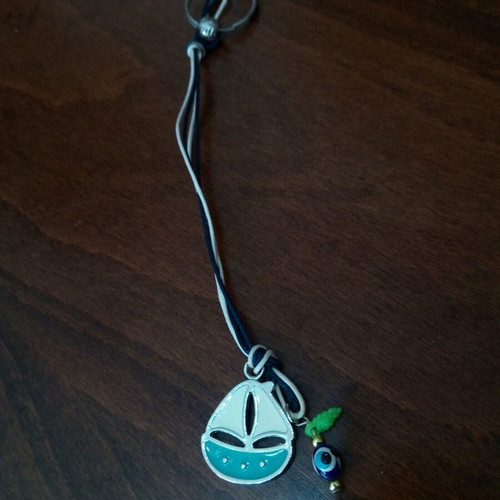 Gouri with enamel boat and evil eye in like new condition