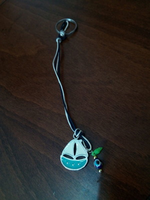 Gouri with enamel boat and evil eye in like new condition