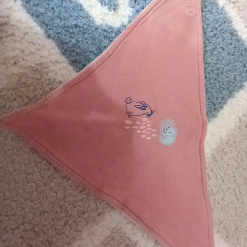 Baby bandana bibs with back button like new
