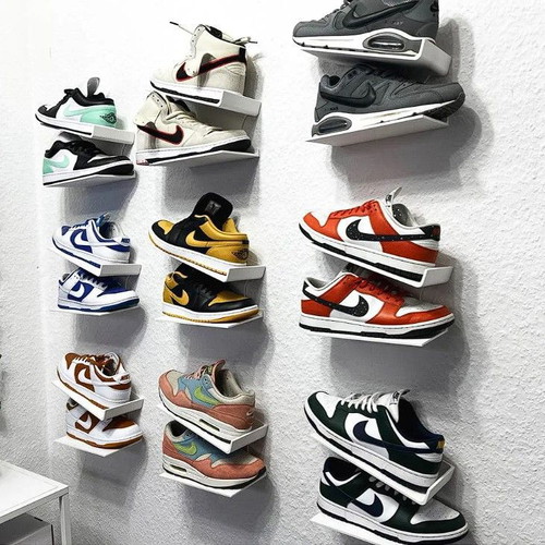 Wall-mounted shoe racks new, 3D printed in color of choice