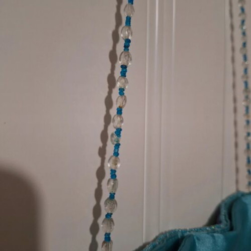Crossbody bag like new with turquoise beads