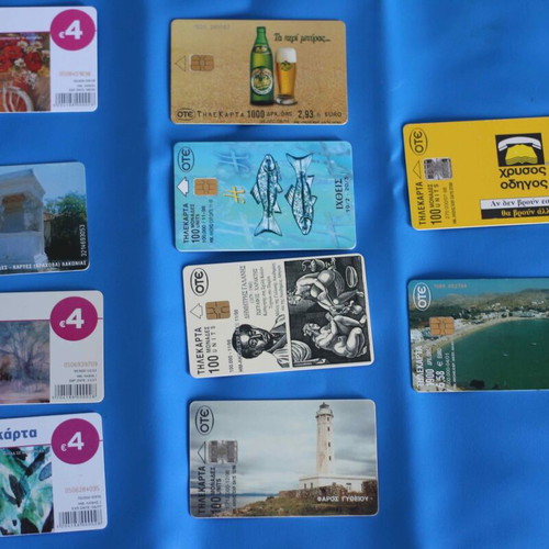 Open used phone cards, pack of 110 pieces