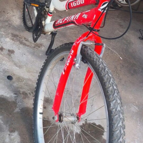 Alpina 26 Inch City Bike, red, women's, with gears
