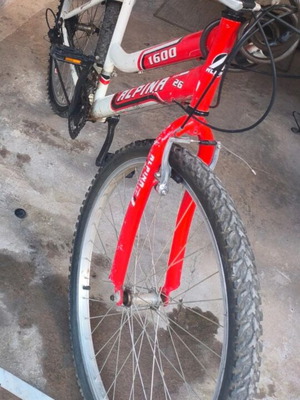 Alpina 26 Inch City Bike, red, women's, with gears