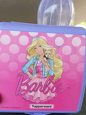Σετ Barbie Tupperware με δοχείο και μπουκάλι 500 μλ καινούργιο