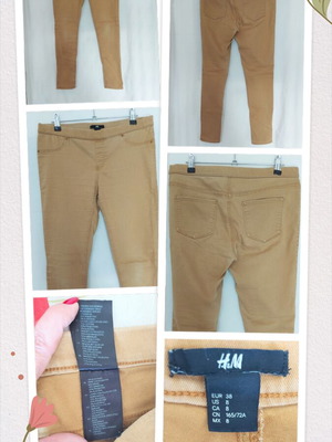 H&M women's denim leggings, exotic color, sizes S-L