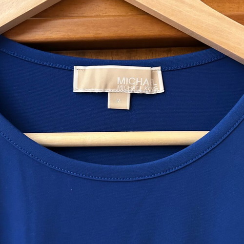 Michael Kors blouse blue long-sleeve like new, size Medium