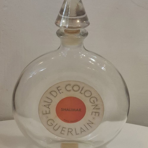 Guerlain Shalimar Eau De Cologne Bottle extra large used vintage