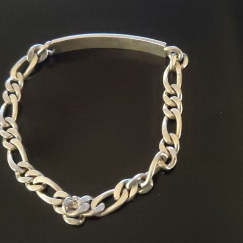 Identity silver 925 bracelet with special chain, new
