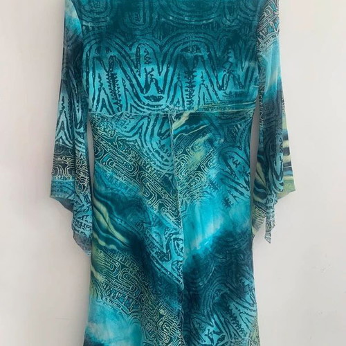 Dress size L, like new, blue and turquoise