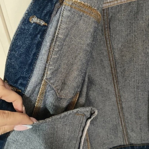 Stradivarius women's denim jacket used, size M, blue