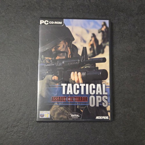 Tactical Ops Assault on Terror PC game used with English manual