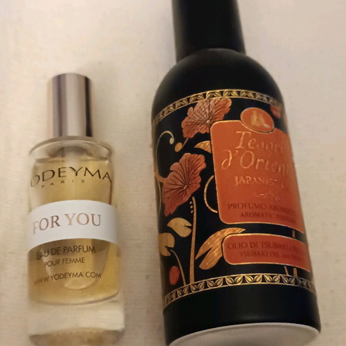 Japanese Spa Tesori d Oriente 100ml and For You Yodeyma 15ml perfume set like new with gift pouch