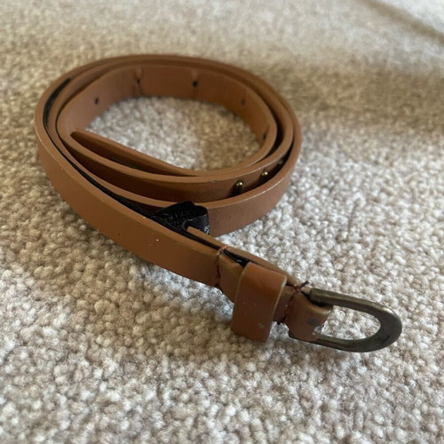 Women's thin belt used, beige, adjustable