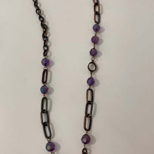 Handmade purple necklace like new