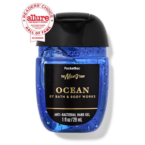 Bath & Body Works Men's Ocean Set 3 Hair Face Body Wash, Hand Gel, Body Cream