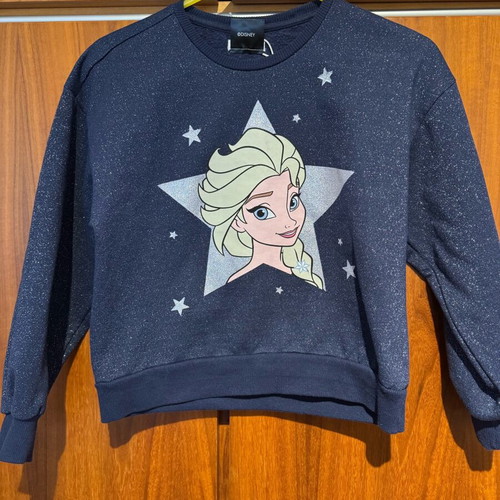Sinsay Frozen sweatshirt 140 cm like new, blue