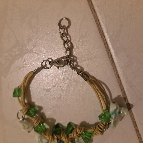 Children's bracelet lightly worn, green