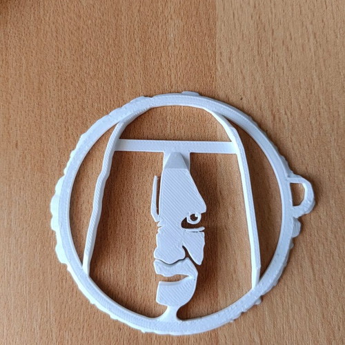 The ring - Hair clip new, 3D printed, white