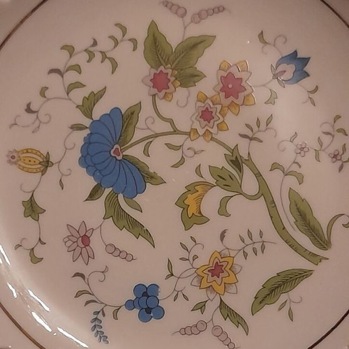 Porcelain plates vintage like new, set of 3, blue-sky shades
