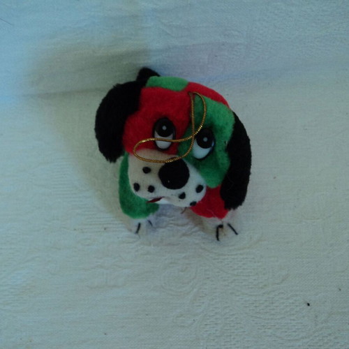 Plush animals used, set of 5, 7 to 18 cm