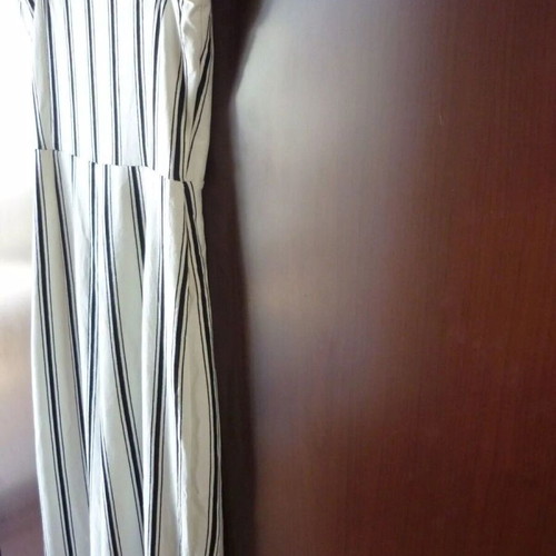 Bershka striped white black jumpsuit size XS used