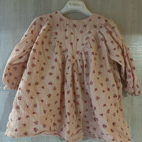 Pink floral dress for girl up to 18 months like new