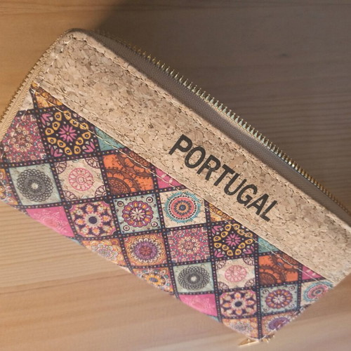 Cork wallet new, multicolored, from Portugal