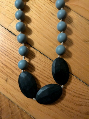 Teething necklace used, pack of 2, food grade silicone