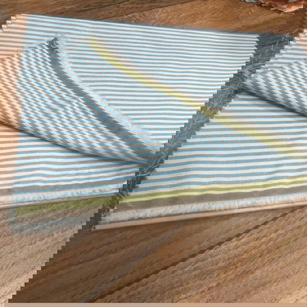 ύφασμα ριγέ  0.50 x 1.50 γαλάζιο