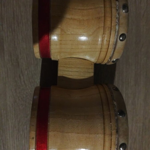 Bongos handmade used with real leather, collectible piece