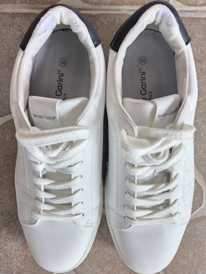 Renato Garini men's white sneakers like new, size 42