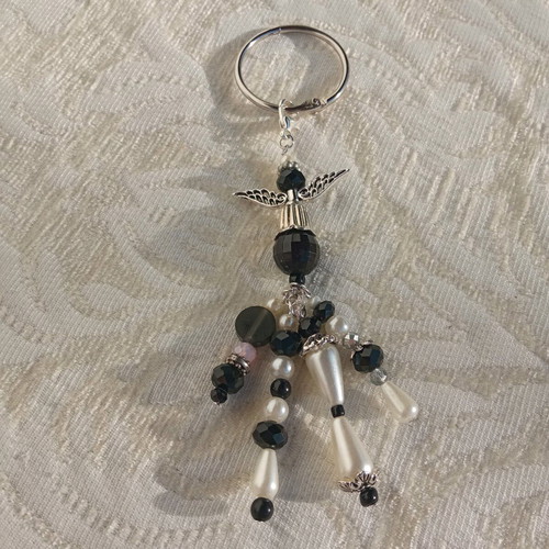 Keychain Angel new, handmade, black