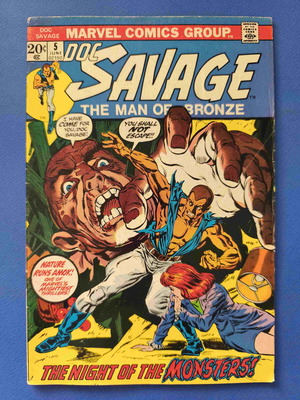 Doc Savage 5 comic book used, English