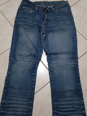 Women's denim capri pants used, blue, sizes S and M