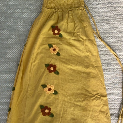Yellow airy mini dress like new, one size